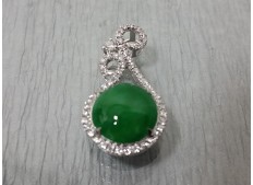 Diamond Jade Pendant